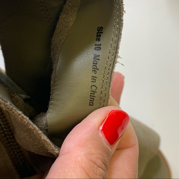 Dolce Vita Suede Leather Floppy Peep Toe Heels - Picture 12 of 12